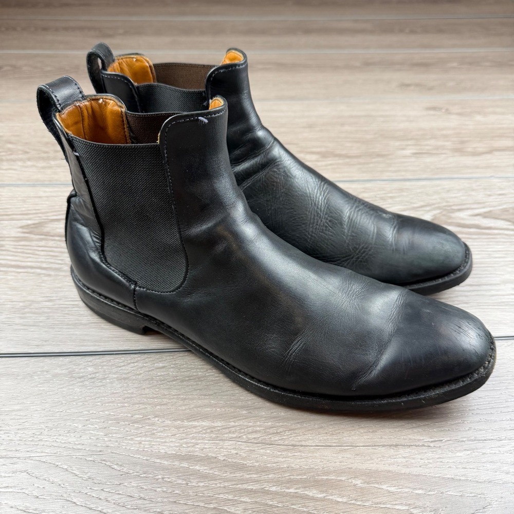Allen Edmonds Mens Chelsea Boots Leather Liverpool Black 11.5 D
